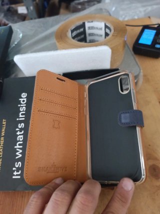 Funda Carcasa Vintage Cuero Azul