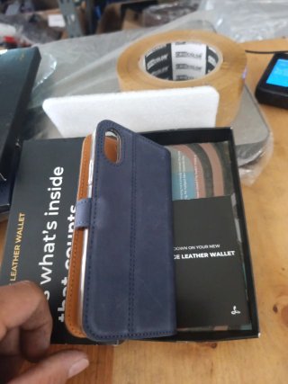 Funda Carcasa Vintage Cuero Azul
