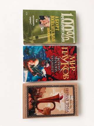 Lote 3 libros en ruso: novela y ciencia ficción