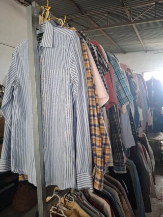 Lote 3 Camisas Rayas Azul y Blanco
