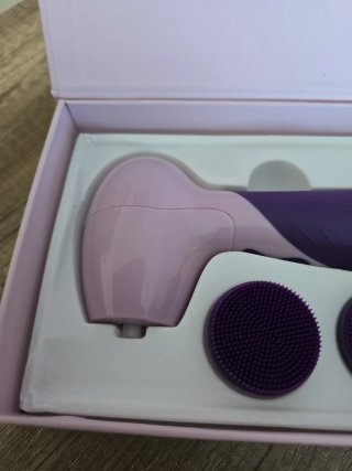 Limpiador Facial Eléctrico Rosa y Morado