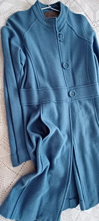 Abrigo Cortefiel Lana 100% Azul