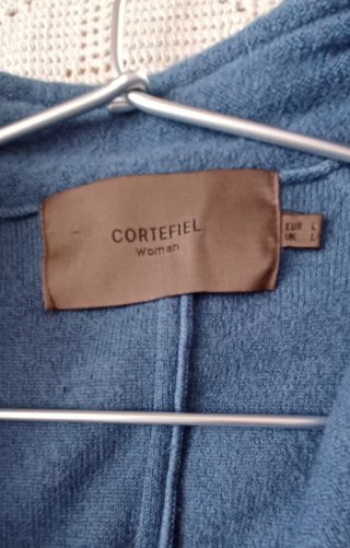 Abrigo Cortefiel Lana 100% Azul
