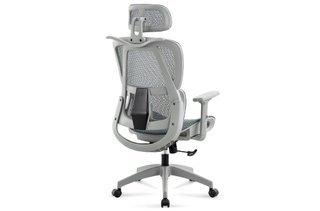 Silla de oficina ergonómica gris