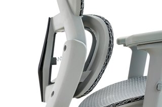 Silla de oficina ergonómica gris
