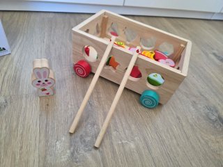 Carrot Harvest Orchard Car, juguete de madera