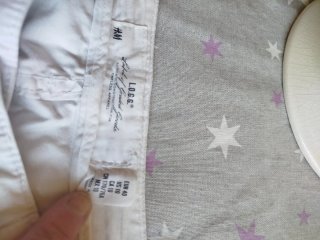Pantalón blanco H&M mujer 3/4