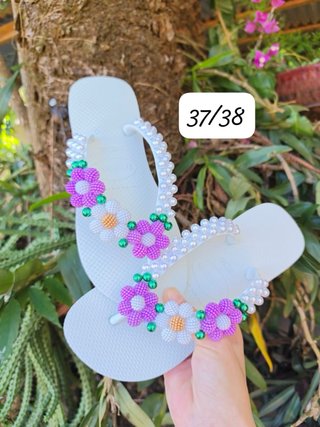 Sandalias decoradas a mano Talla 37