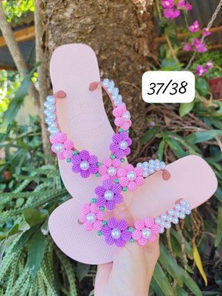 Sandalias decoradas a mano Talla 37