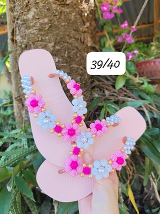 Sandalias decoradas a mano Talla 37