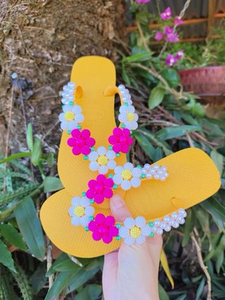 Sandalias decoradas a mano Talla 37