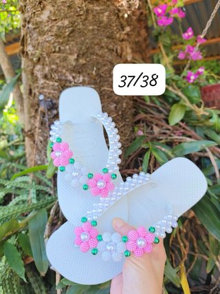 Sandalias decoradas a mano Talla 37