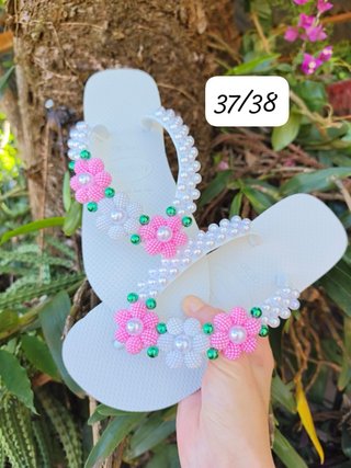 Sandalias decoradas a mano Talla 37