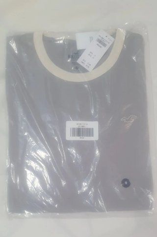 Camiseta Hollister Gris Talla M