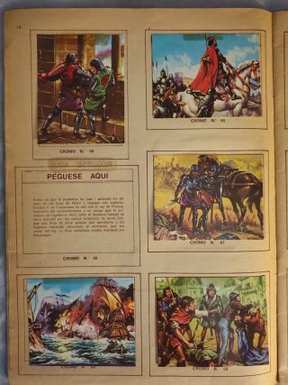 Álbum Cromos Historia España 1974. Petronio