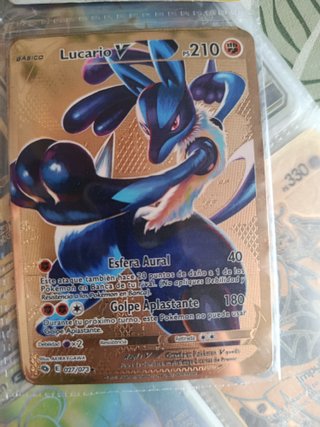 Carta Pokémon Lucario V Metálica