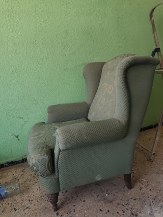 2 Sillones Verdes Estampados por 25 euros los dos
