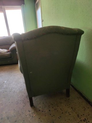2 Sillones Verdes Estampados por 25 euros los dos