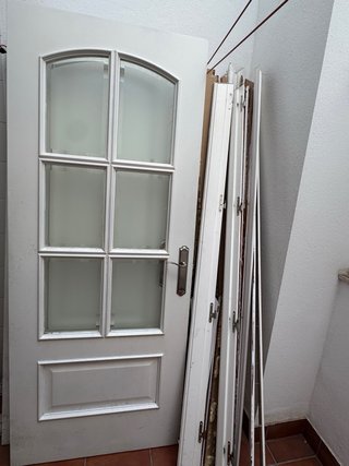 Puerta lacada en blanco