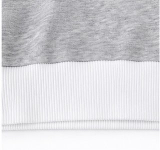 FILA Sudadera Blanca Gris Logo Grande Oversize XS