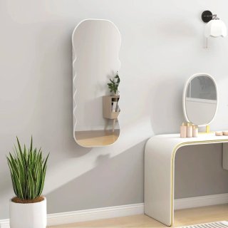 Espejo joyero con luz LED de pared o puerta blanco