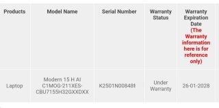 MSI Modern 15 H AI (Ultra 7 155H | 32GB | 1TB)
