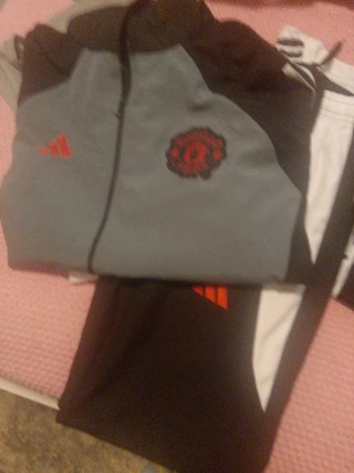 Chándal Adidas Manchester United Gris/Negro
