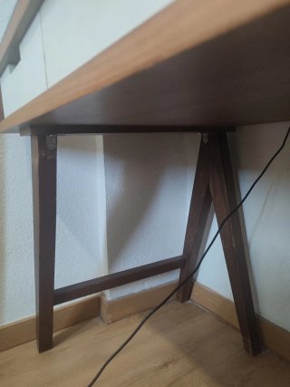 Mesa escritorio nórdica 120x60cm altura 77cm