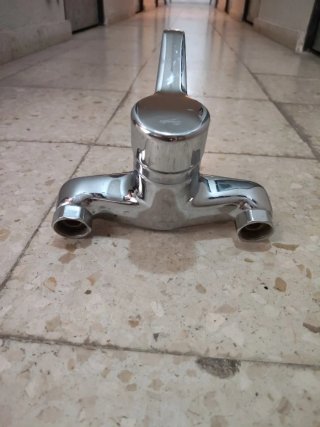 Grifo monomando baño plata
