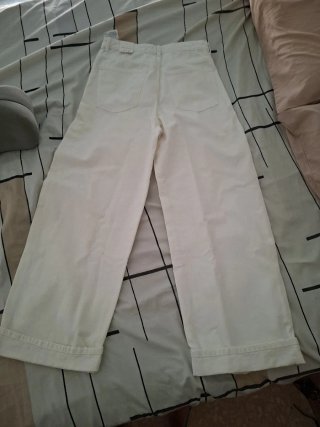 Pantalones ZARA blancos anchos