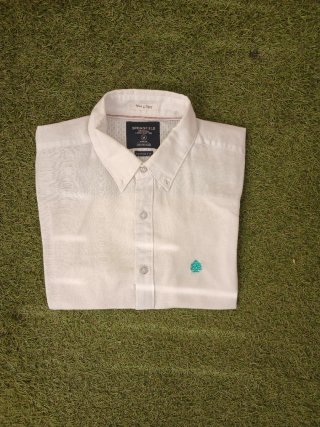Camisa Springfield Lino Blanca Manga Corta M