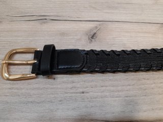 Cintura donna nera e dorata