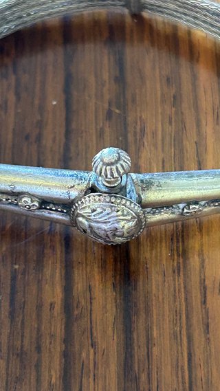 Pulsera plata de ley 27 gr estilo étnico/vintage
