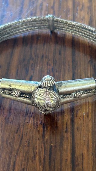 Pulsera plata de ley 27 gr estilo étnico/vintage