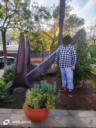 ANCLA MARITIMA ANTIGUA DE GRAN TAMAÑO