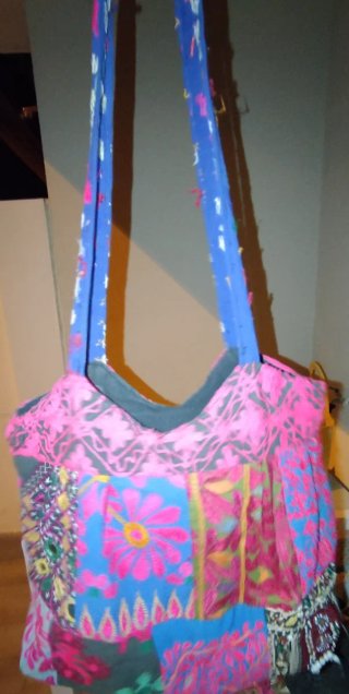 Bolso patchwork étnico