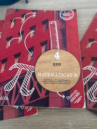 Anaya libros de mates B 4 eso