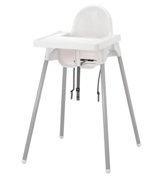 2 Trona bebé Ikea blanca
