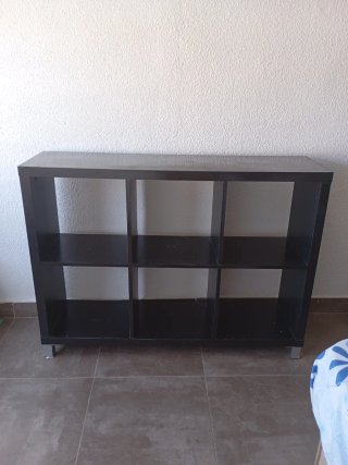 Mueble Estantería Negro