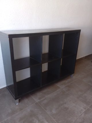 Mueble Estantería Negro