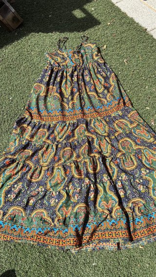 Vestido boho seda talla única