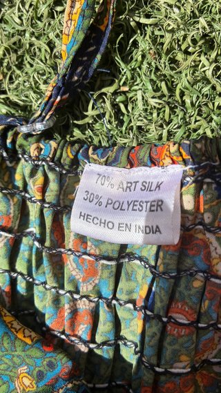 Vestido boho seda talla única