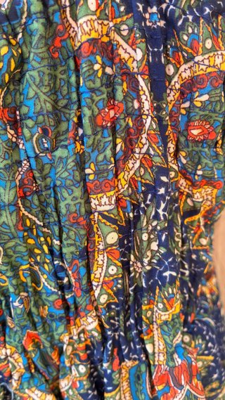 Vestido boho seda talla única