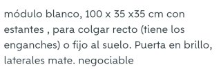 Módulo mueble blanco