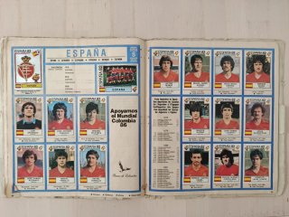 Album Mundial España 82 Panini edición Colombiana