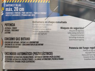Cocina Portátil Gas WOLFPACK Cartucho