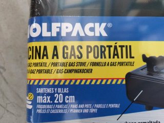 Cocina Portátil Gas WOLFPACK Cartucho