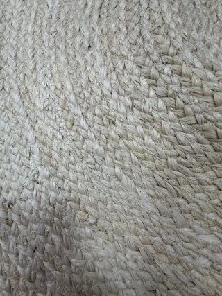 Alfombra redonda yute 2 metros beige nueva