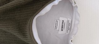 Jersey Pull and Bear verde militar talla L pequeña