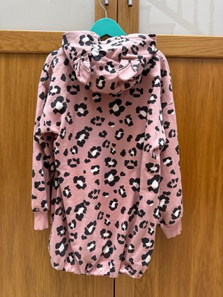 Vestido niña 7/8 años, estampado leopardo